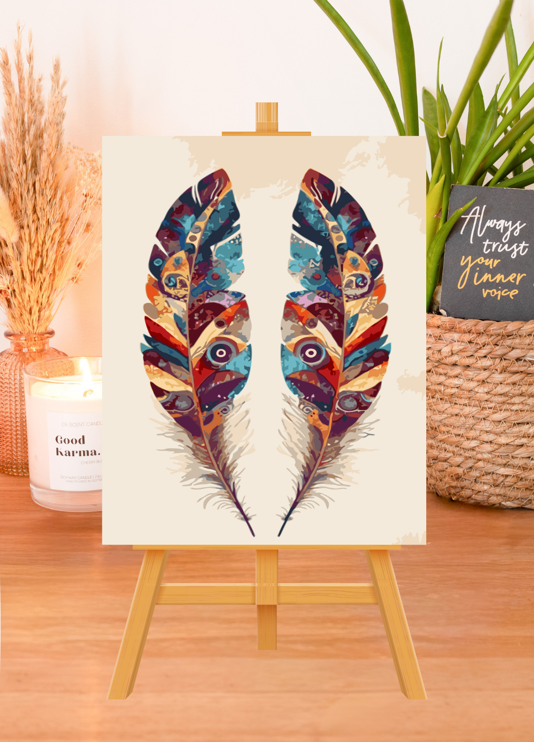 Paint By Numbers - Sacred Feathers