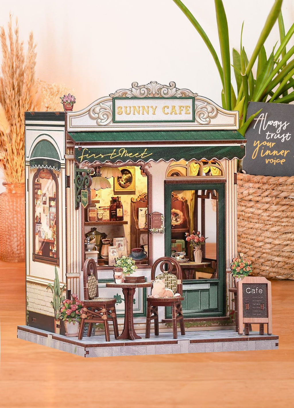 Wood Art - Sunny Cafe