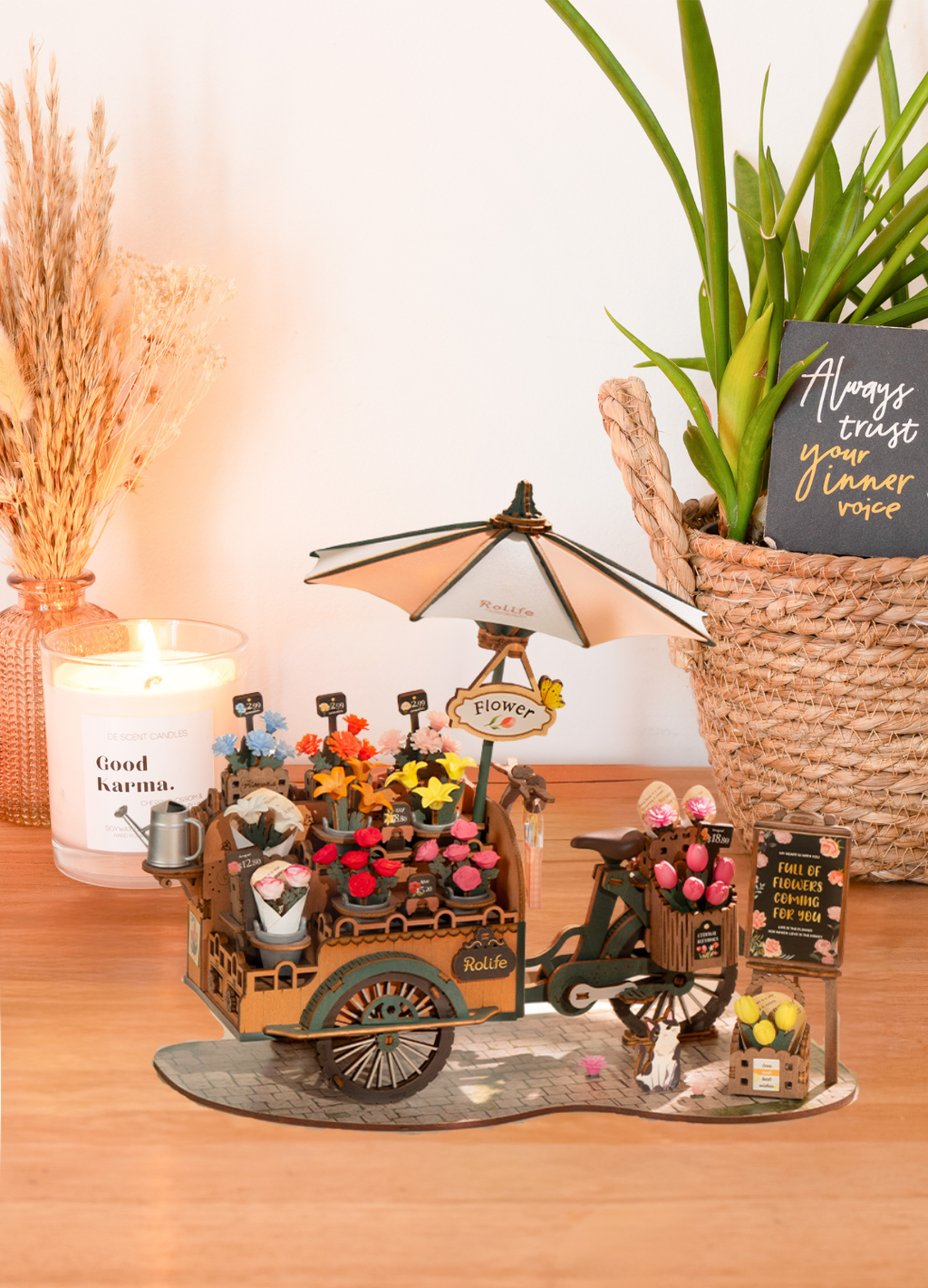 Wood Art - Blossom Cart