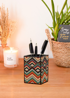 Diamond Pen Holder – Warm Chevron
