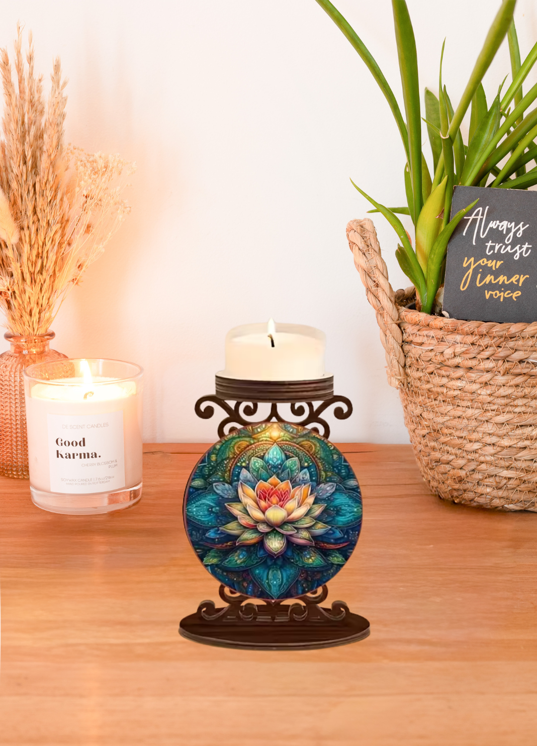 Diamond Candle Holder – Lotus Light