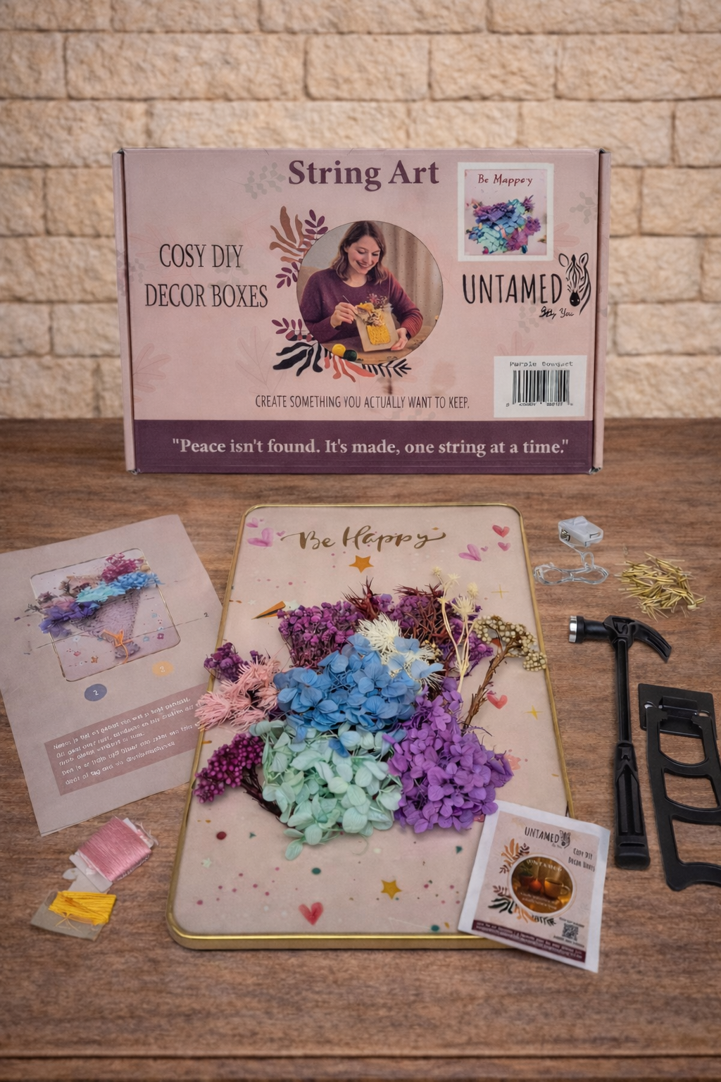 Purple Bouquet - String Art Set