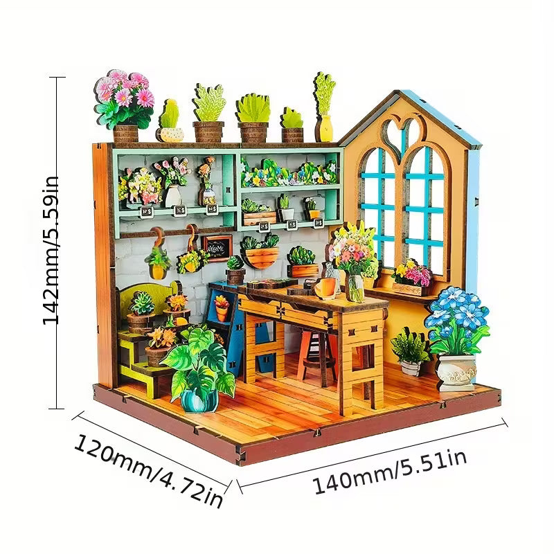 Wood Art - Bloomy Flower Shop