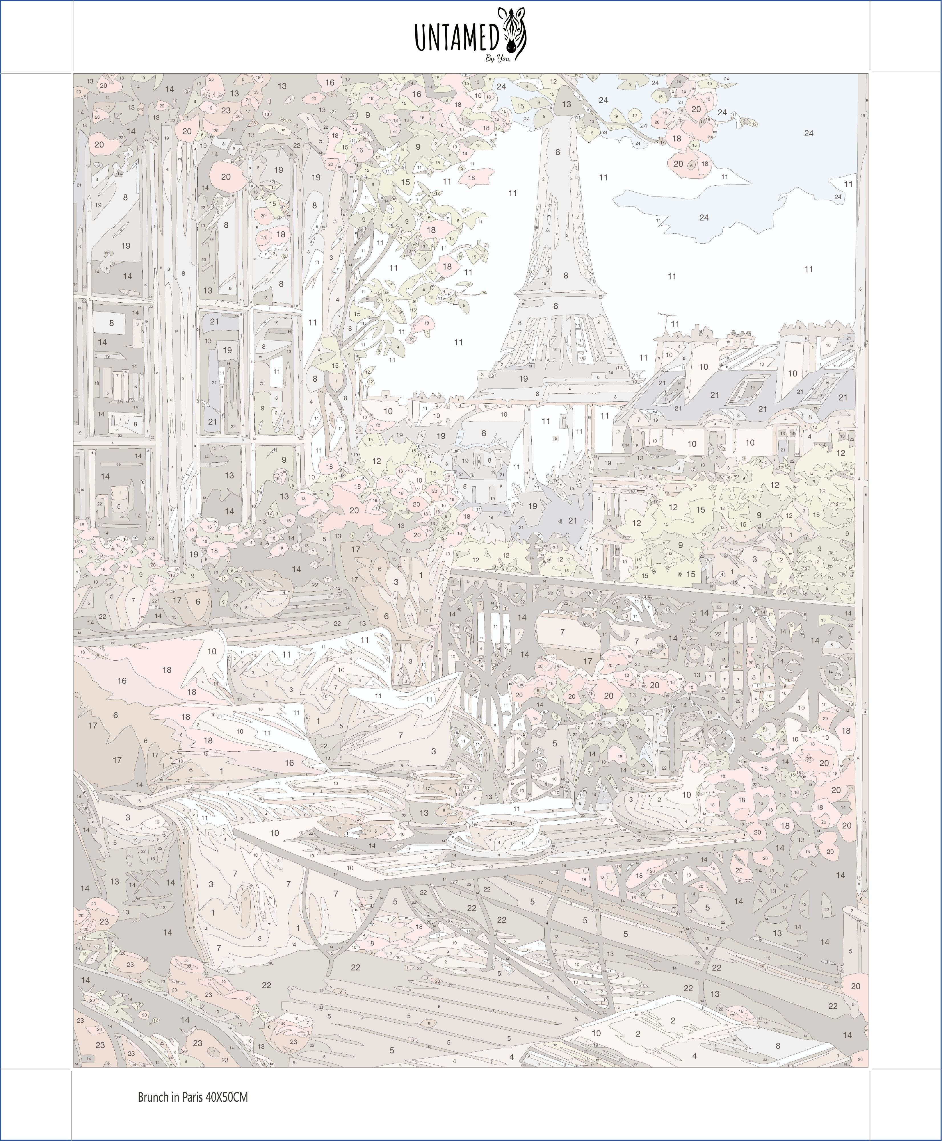 Paint By Number - Brunch in Paris