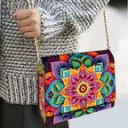 Diamond Handbag – Golden Bloom