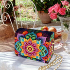 Diamond Handbag – Golden Bloom