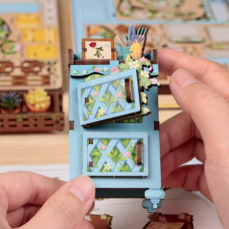 Wood Art - Anna's Blue Blossom