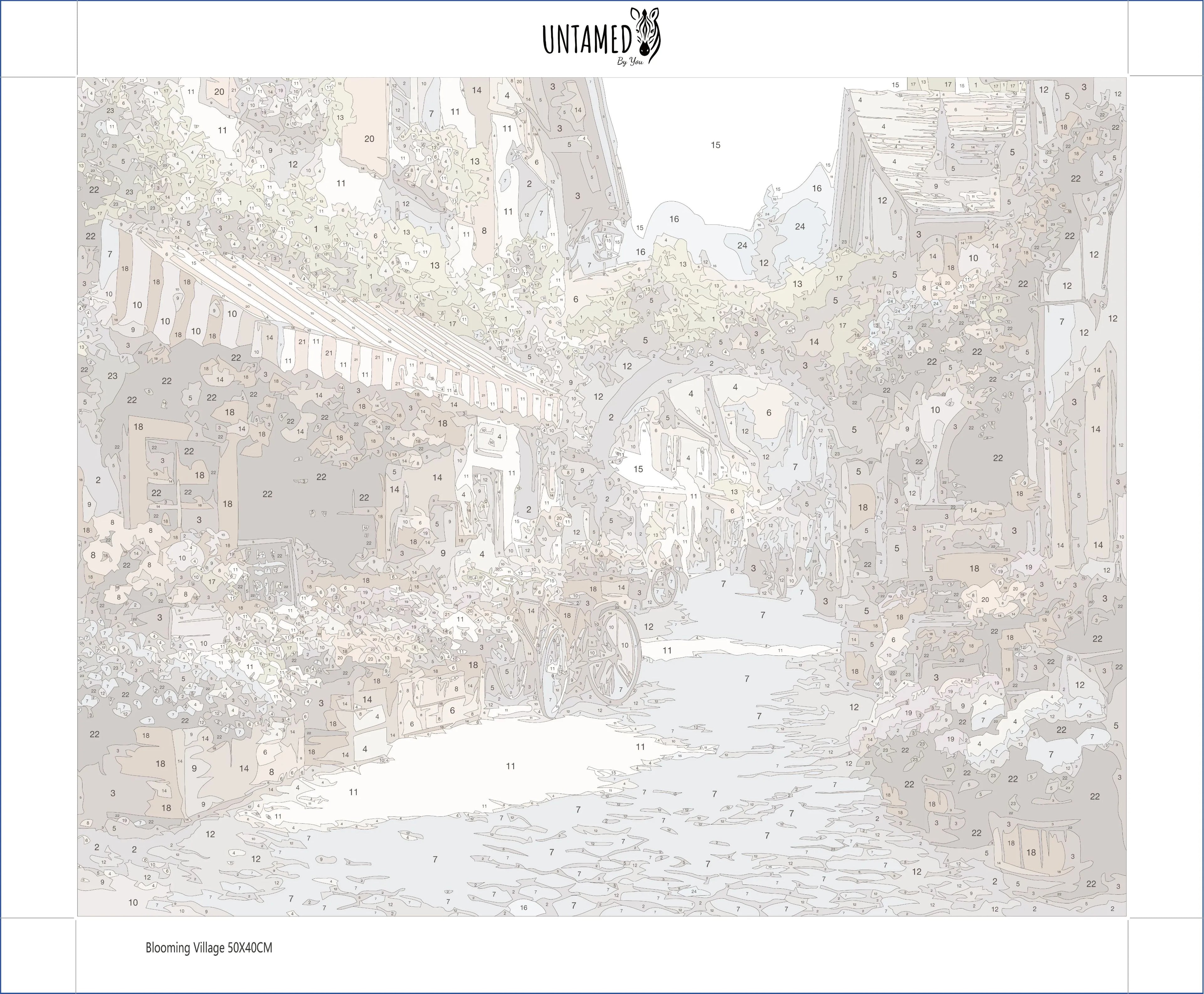 Paint By Number - Blooming Village