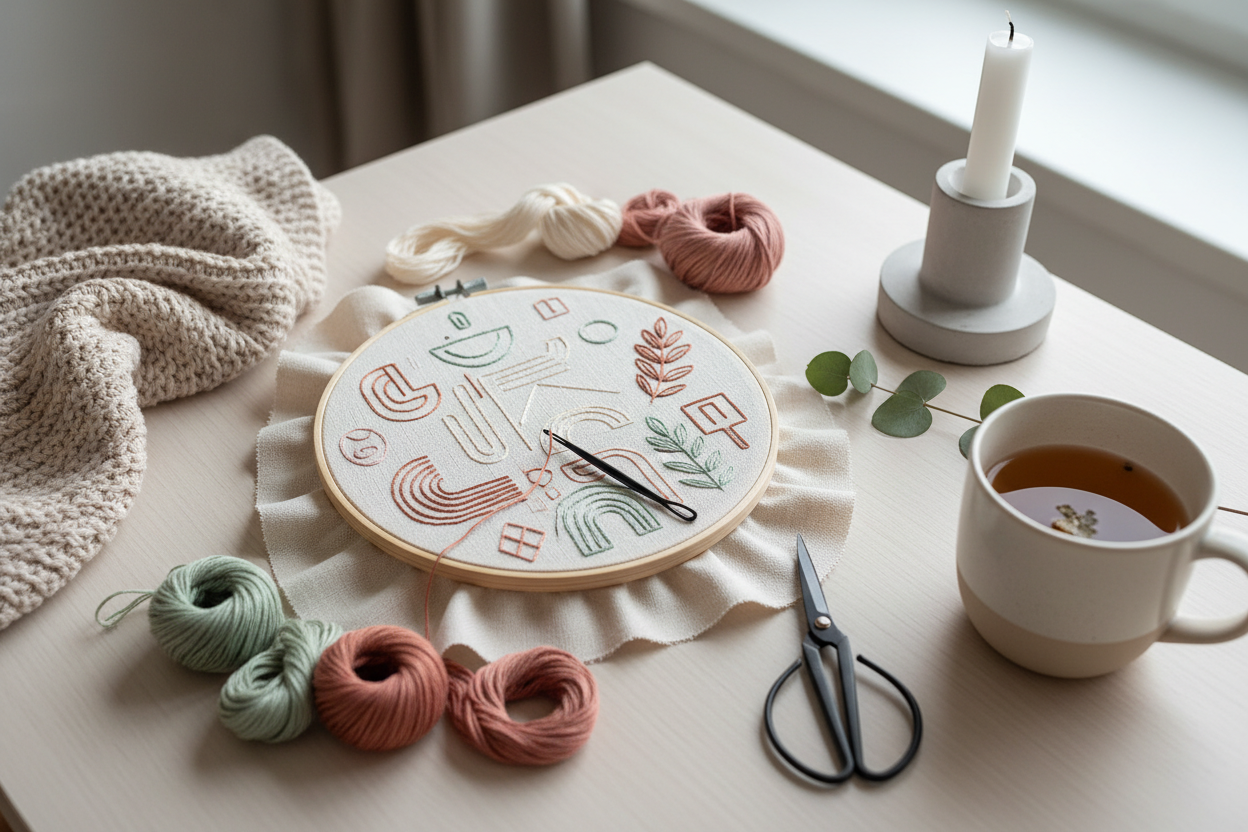 het is goed, maar de bloemen op het borduurwerk zijn te ouderwets. We verkopen originelere borduurwerken, dus maak het geheel iets 'hipper', zodat niet enkel oma's zich aangesproken voelen, maar ook jongere mensen op zoek naar een creatief tijdverdrijf