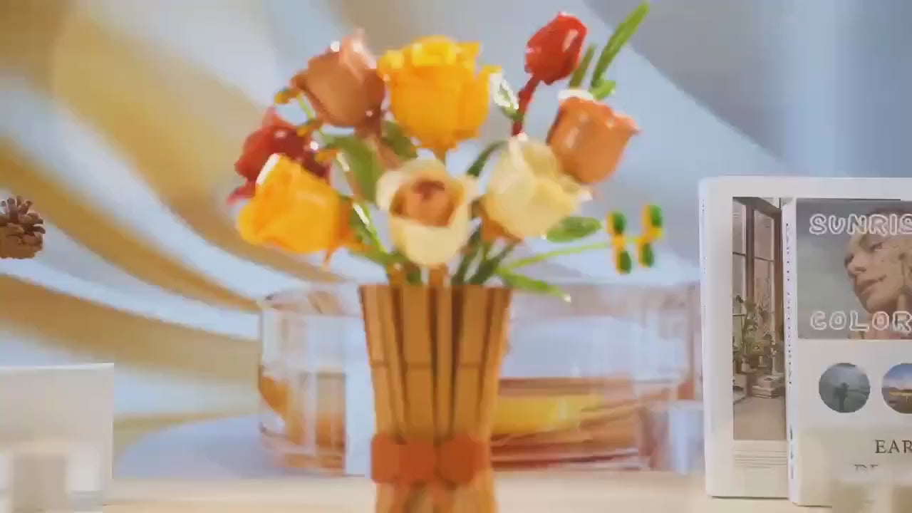 Flower Blocks - Autumn Rose